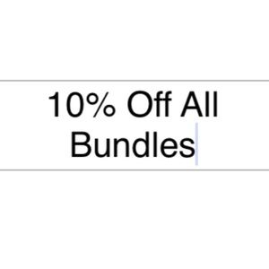 10% Off All Bundles!!